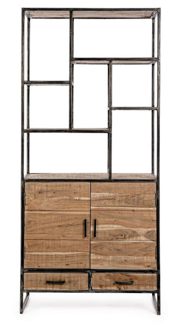 Bücherregal Elmer 90 cm von Bizzotto, freigestellt aus einem weiteren Blickwinkel