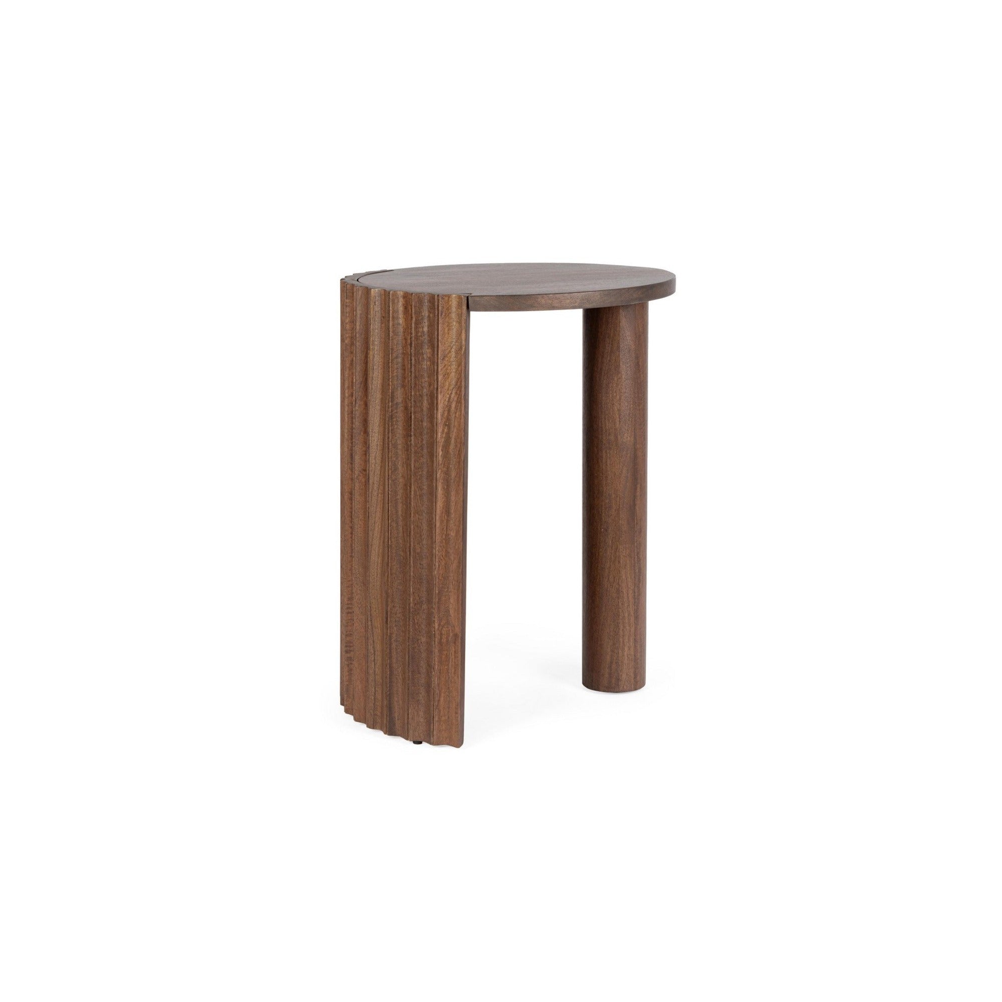 Couchtisch Orissa Naturfarbe von Bizzotto – massives Mangoholz, Ø 50 cm im STUFF Shop