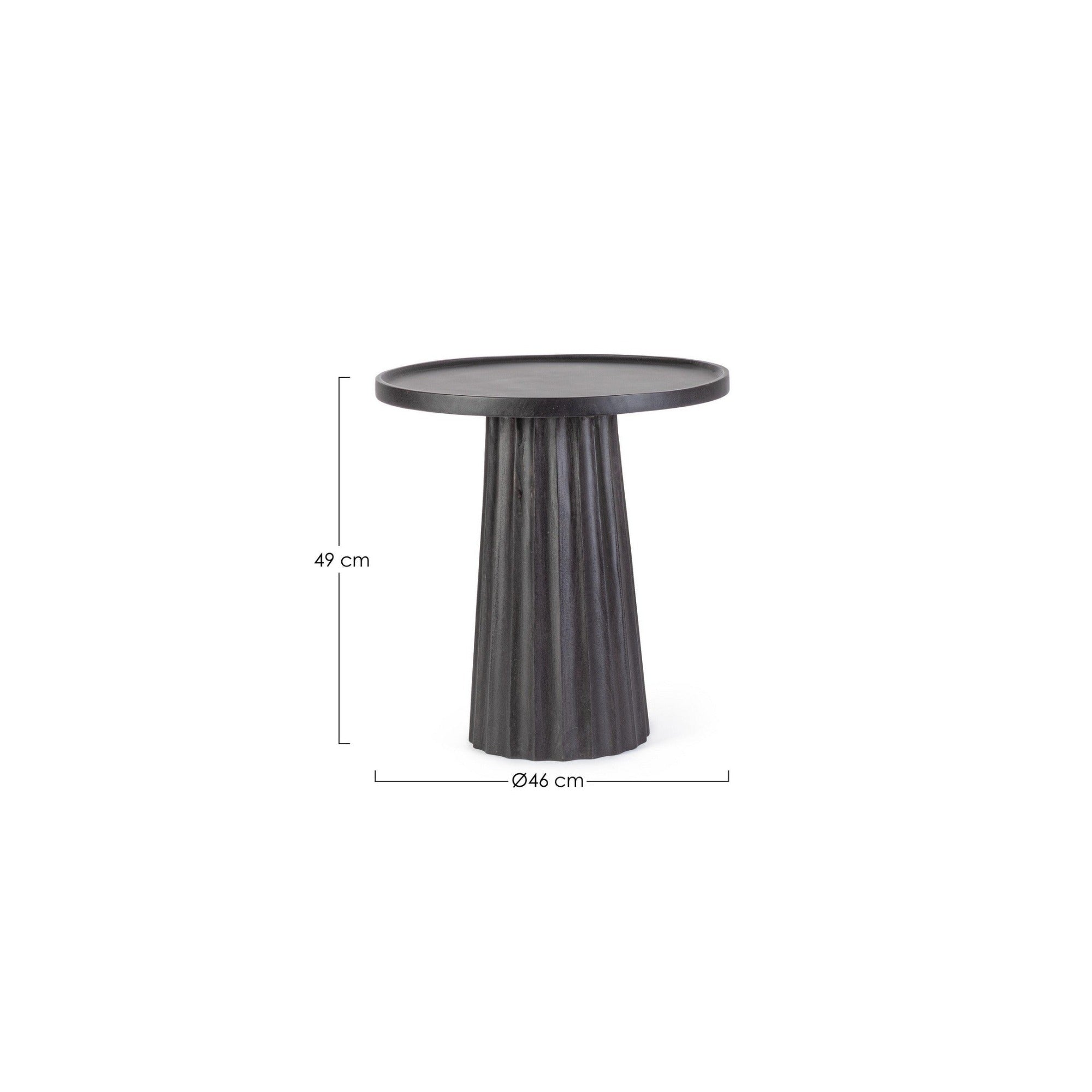 Couchtisch Orissa Schwarz von Bizzotto – Mangoholz, Ansicht, im STUFF Shop