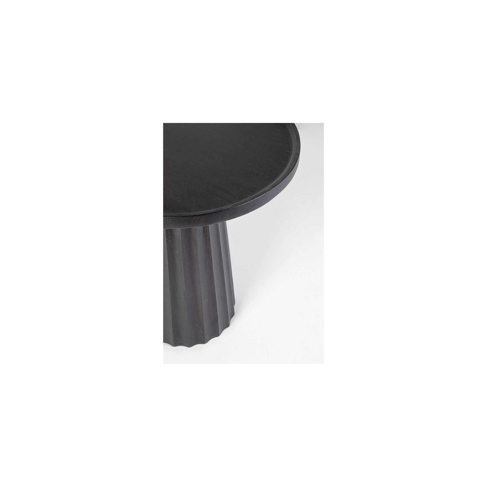 Couchtisch Orissa Schwarz von Bizzotto – Mangoholz, Detail, im STUFF Shop