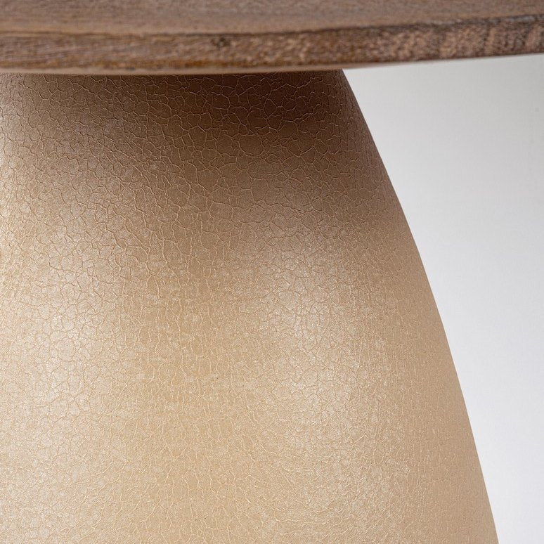 Couchtisch Stanley Rustic Braun von Bizzotto, Nahaufnahme von Material und Verarbeitung