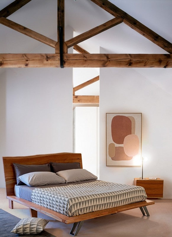 Doppelbett Aron von Bizzotto im Schlafzimmer, Herstellerfoto