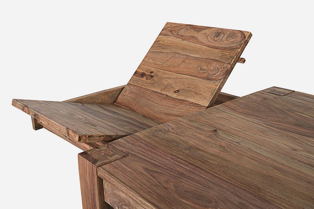 Ausziehtisch Salford 200-300 × 100 von Bizzotto, Nahaufnahme von Material und Verarbeitung