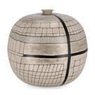 Kugelvase Siva Beige Ø 39 cm | Metall handverziert