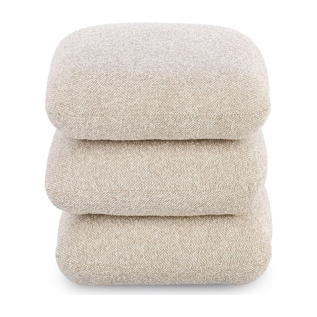 Pouf Antara Beige von Bizzotto, freigestellt