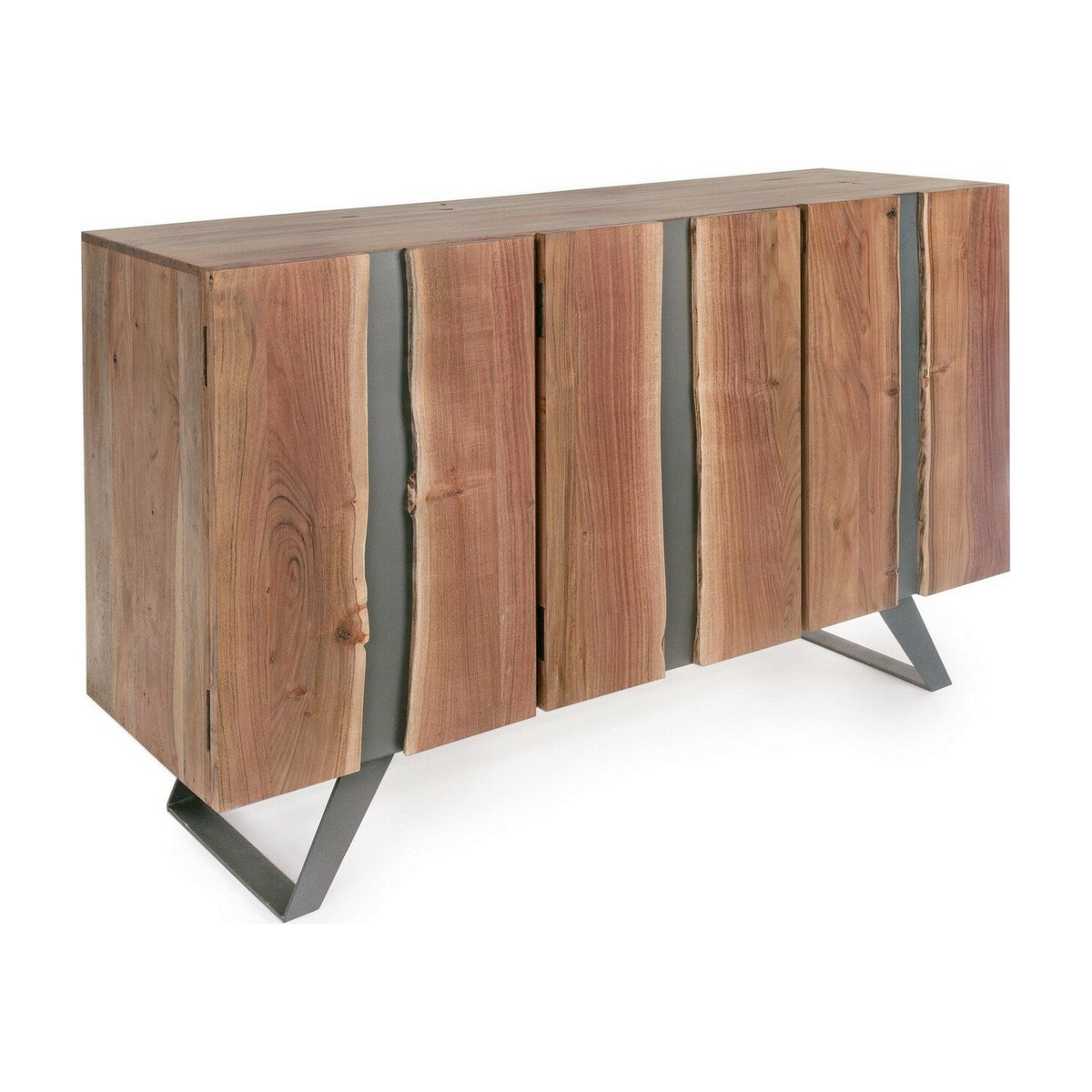 Sideboard Aron 3 Türen von Bizzotto, freigestellt, B 145 × T 45 × H 90 cm