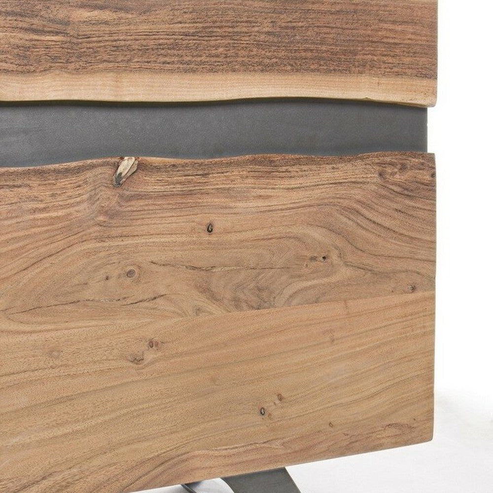 Sideboard Aron 4 Türen von Bizzotto, Nahaufnahme von Material und Verarbeitung