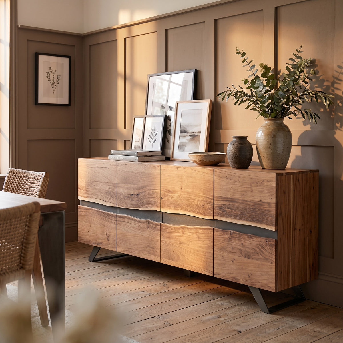 Sideboard Aron 4 Türen von Bizzotto im Esszimmer