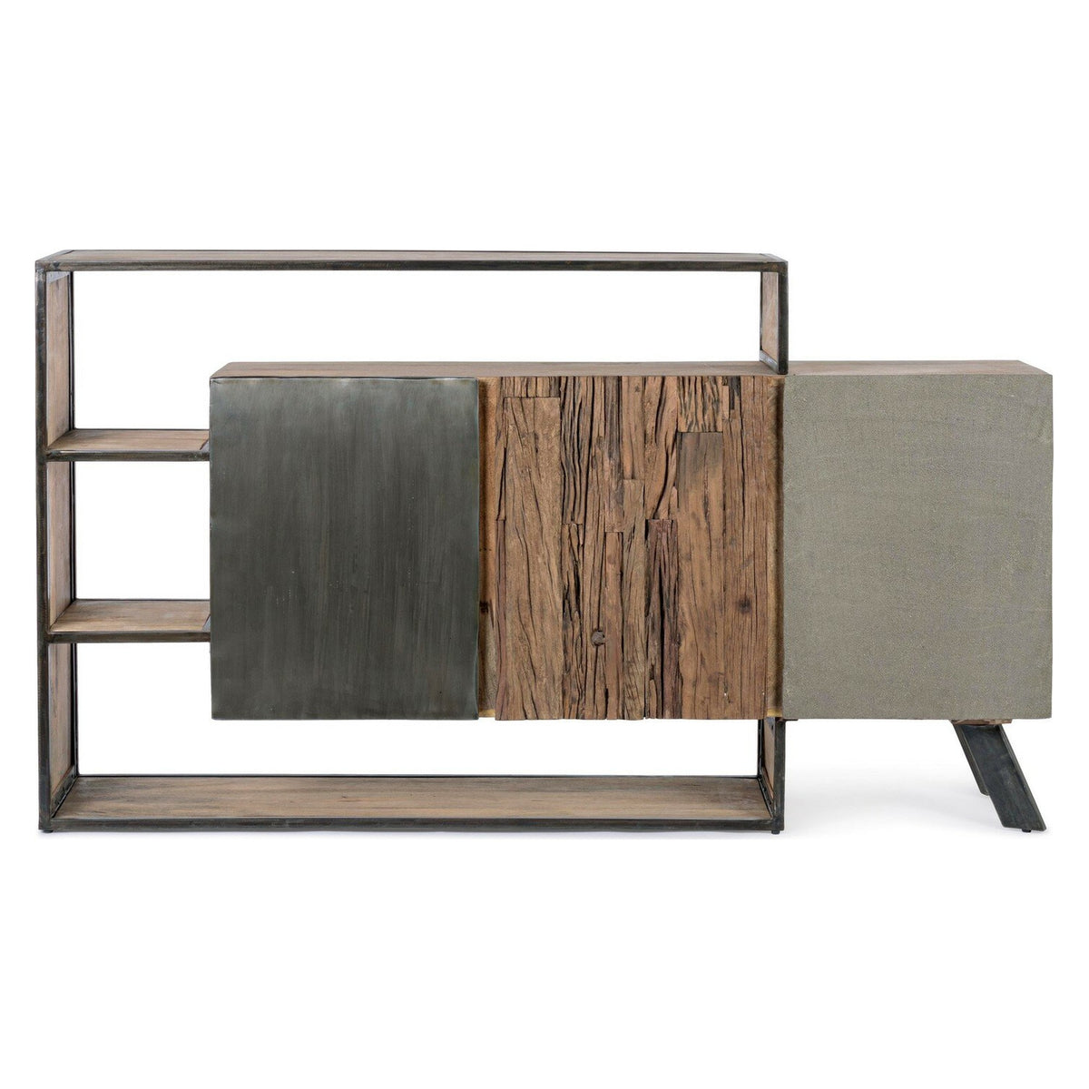 Sideboard Manchester 3 Türen von Bizzotto, freigestellt aus einem weiteren Blickwinkel