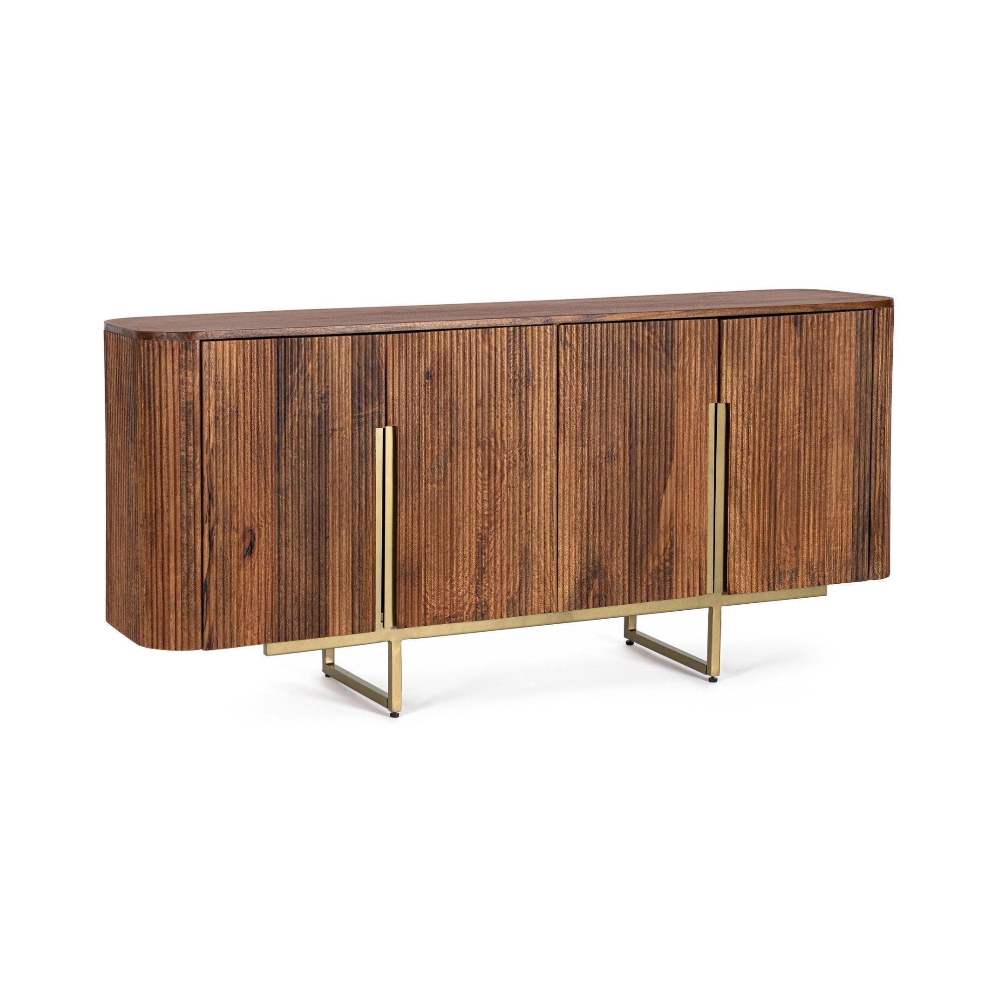 Sideboard Vilas von Bizzotto aus Mangoholz mit 4 Türen, B 160 x T 40 x H 75 cm, im STUFF Shop