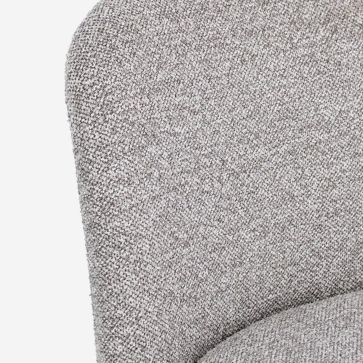 Esszimmerstuhl Antara Grau von Bizzotto, Nahaufnahme von Material und Verarbeitung