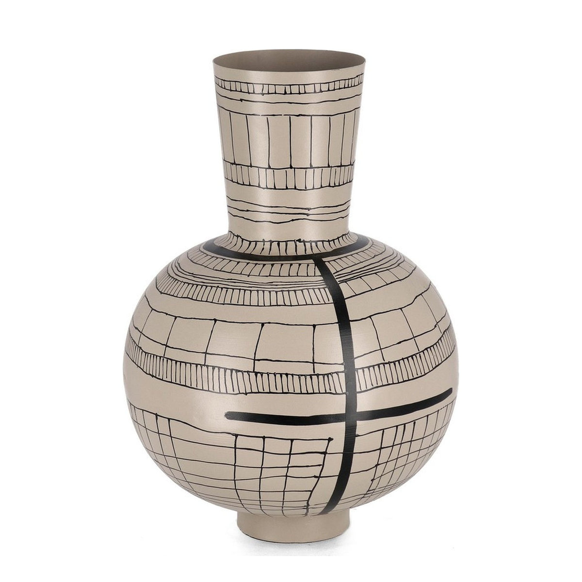 Trichtervase Siva Beige 43 cm, Freisteller