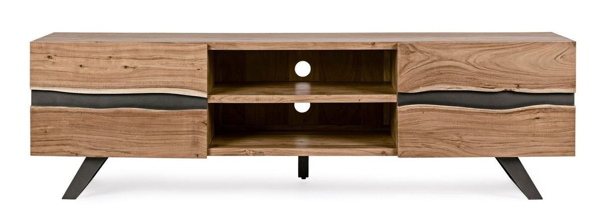 TV-Möbel Aron 190 cm von Bizzotto, freigestellt aus einem weiteren Blickwinkel