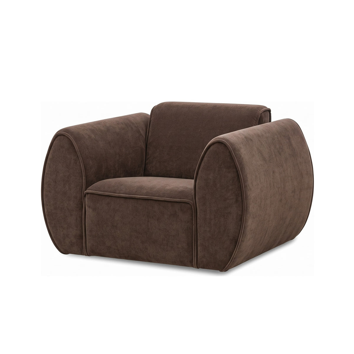 Sessel Ferre von Gommaire im Stoff Lamadrid Cacao 59 #Stoff_Lamadrid Cacao 59 (Kategorie B)