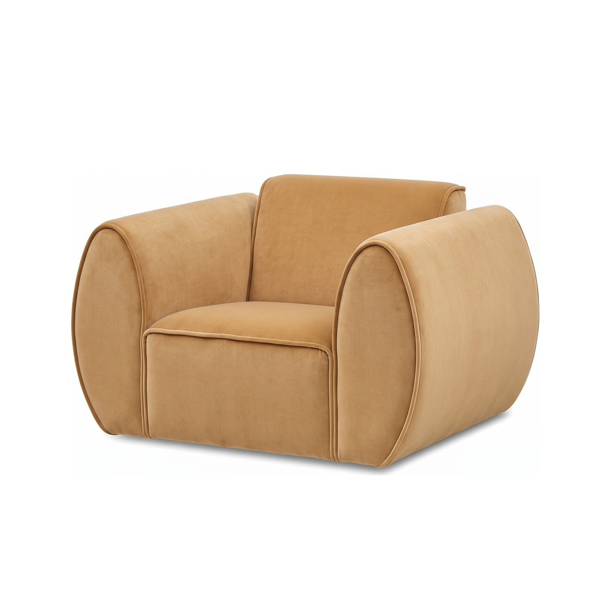 Sessel Ferre von Gommaire im Stoff Lamadrid Honey 29 #Stoff_Lamadrid Honey 29 (Kategorie B)