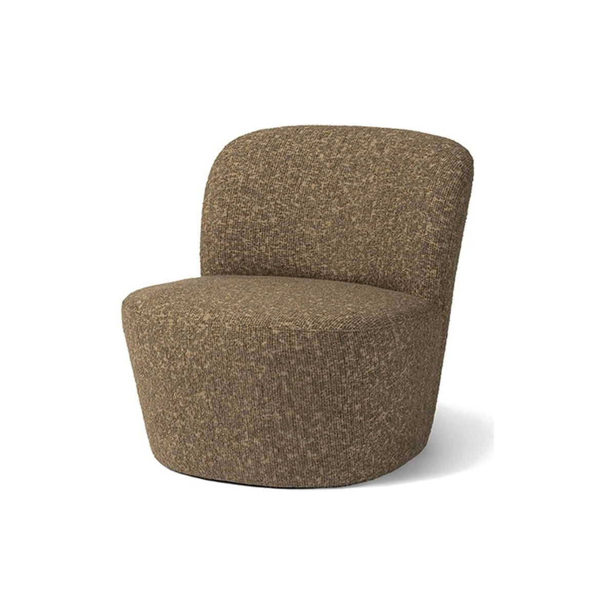 Clubsessel Julian Braun von Gommaire, Polsterstoff, braun meliert, Gommaire-Stoff GOM004, B 66 × T 73,5 × H 67,5 cm, Freisteller