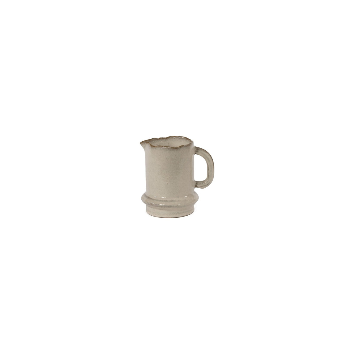 Krug Ali Terracotta Sandbraun Small von Gommaire, Terracotta Sandbraun, B 16 × T 10 × H 15 cm, Freisteller