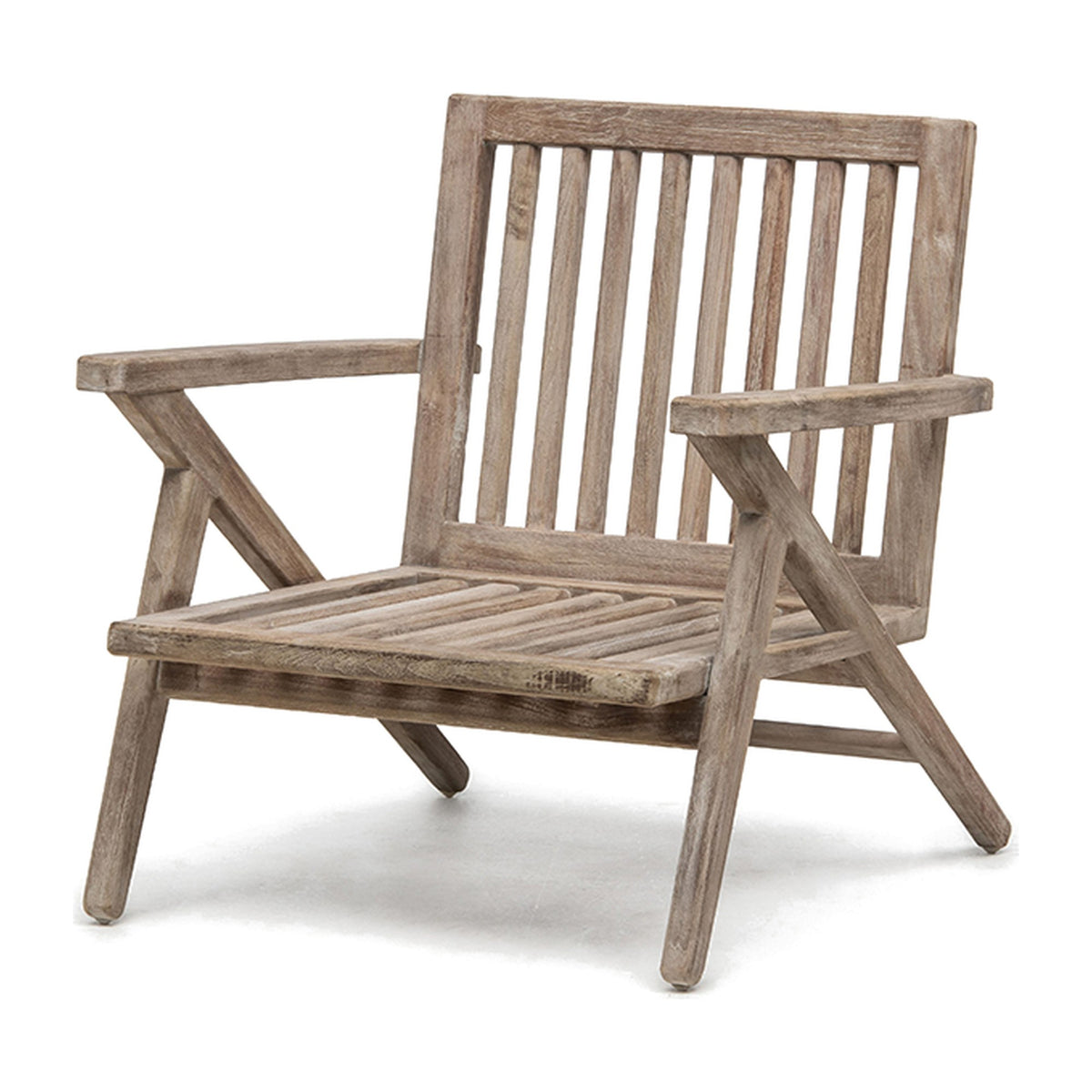 Passendes Möbel Sessel Alabama Teak Natural Grey von Gommaire, B 74 × T 78 × H 76 cm, Hülle nicht abgebildet