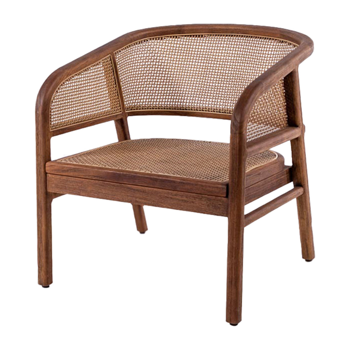 Passendes Möbel Sessel Imen Teak Emas Brown PE Rattan von Gommaire, B 62 × T 69 × H 69 cm, Hülle nicht abgebildet