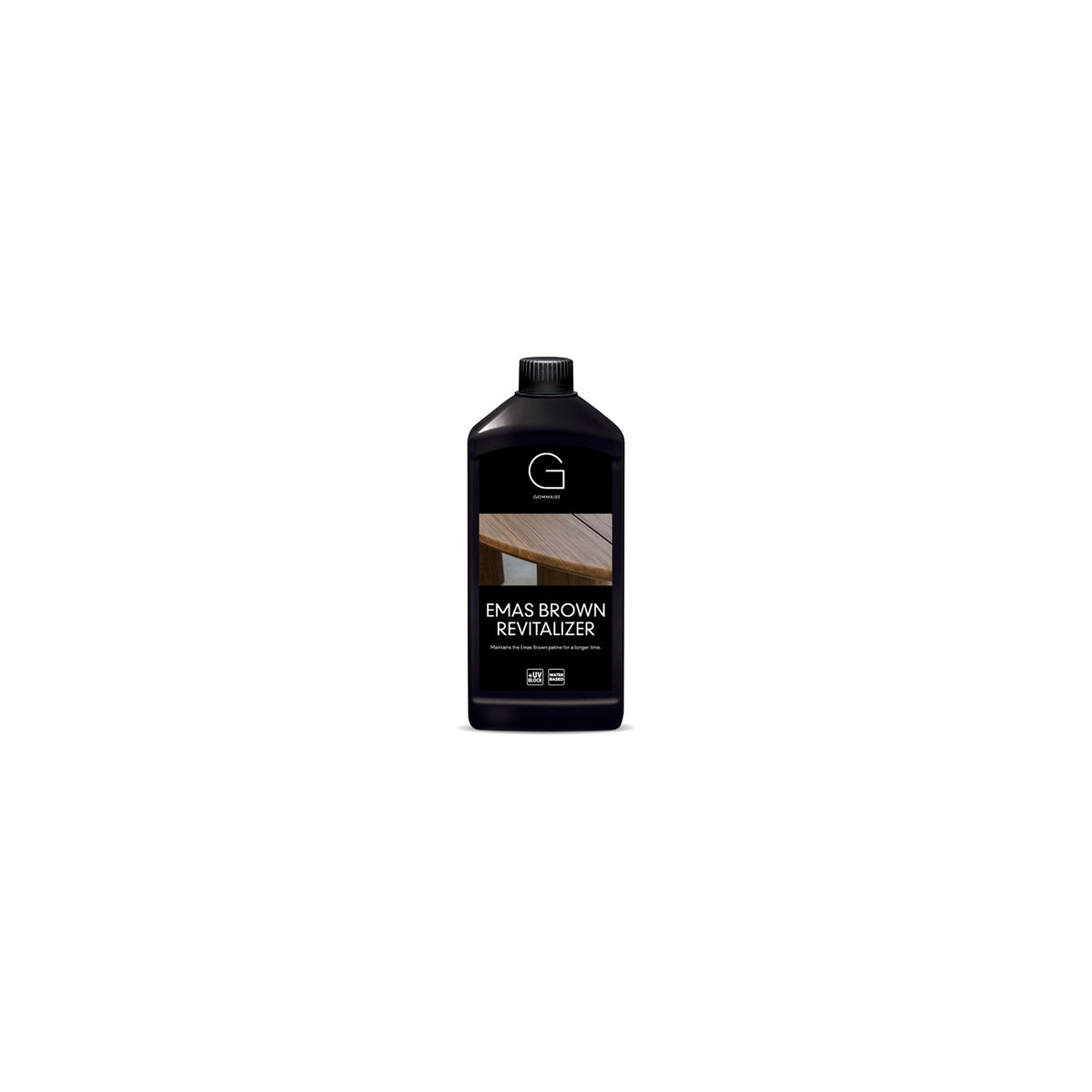 Teak Revitalizer Emas Brown von Gommaire, 1 Liter, 1 Liter, Freisteller