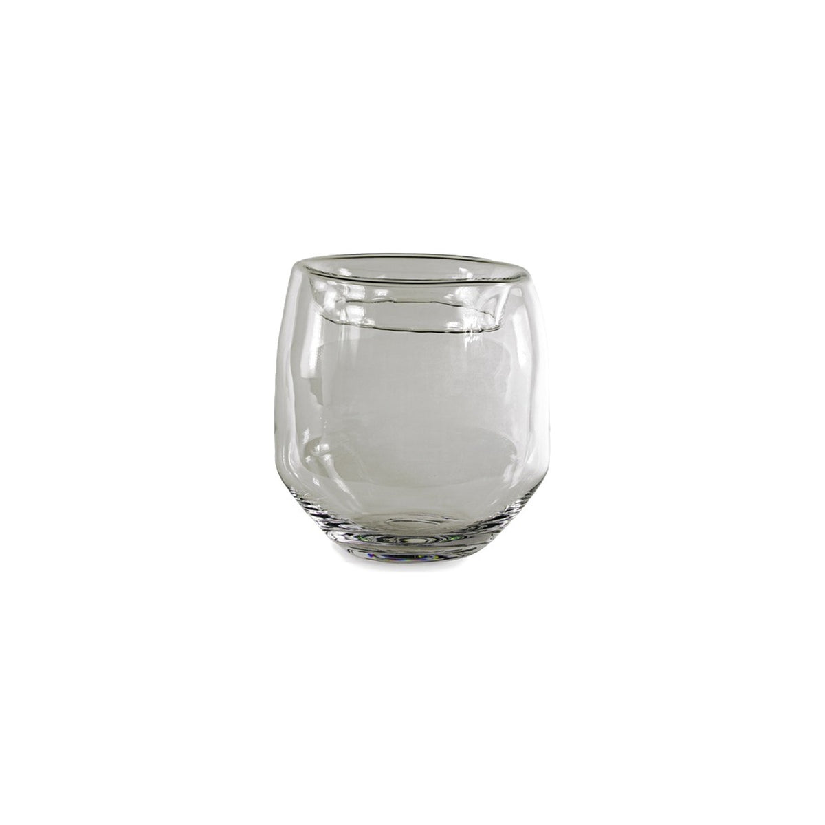 Vase Saffron Rauchglas Small von Gommaire, Rauchglas, Ø 29 × H 30 cm, Freisteller