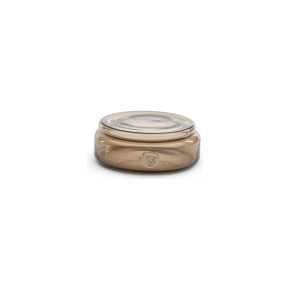 Bonbonniere Ming Topasglas Low Large von Gommaire, Topasglas, Ø 32 × H 12 cm