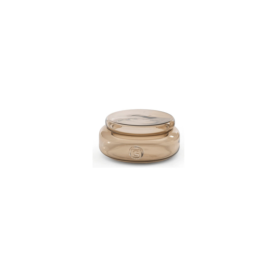 Bonbonniere Ming Topasglas Low Small von Gommaire, Topasglas, Ø 22 × H 10 cm