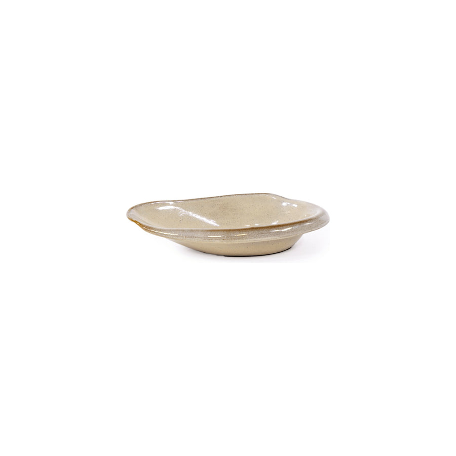 Schale oval Ali Terracotta Sandbraun Low von Gommaire, Terracotta Sandbraun, W 22 × D 40 × H 8 cm