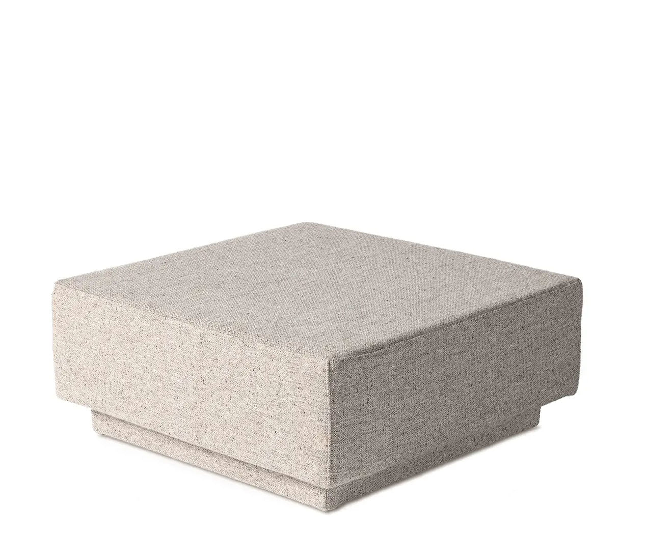 Ottoman Neil von Gommaire | quadratischer Indoor-Hocker mit exklusivem Stoffbezug, handgefertigt in Europa bei STUFF Shop kaufen