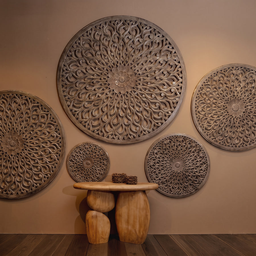 Beistelltisch Kedan Hellbraun von PTMD, Mangoholz oval, Wohnambiente im STUFF Shop