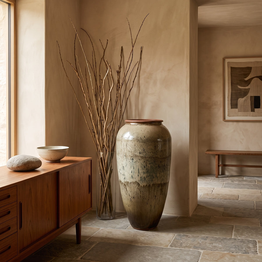 Bodenvase Lisie Grün 160 cm im Raum