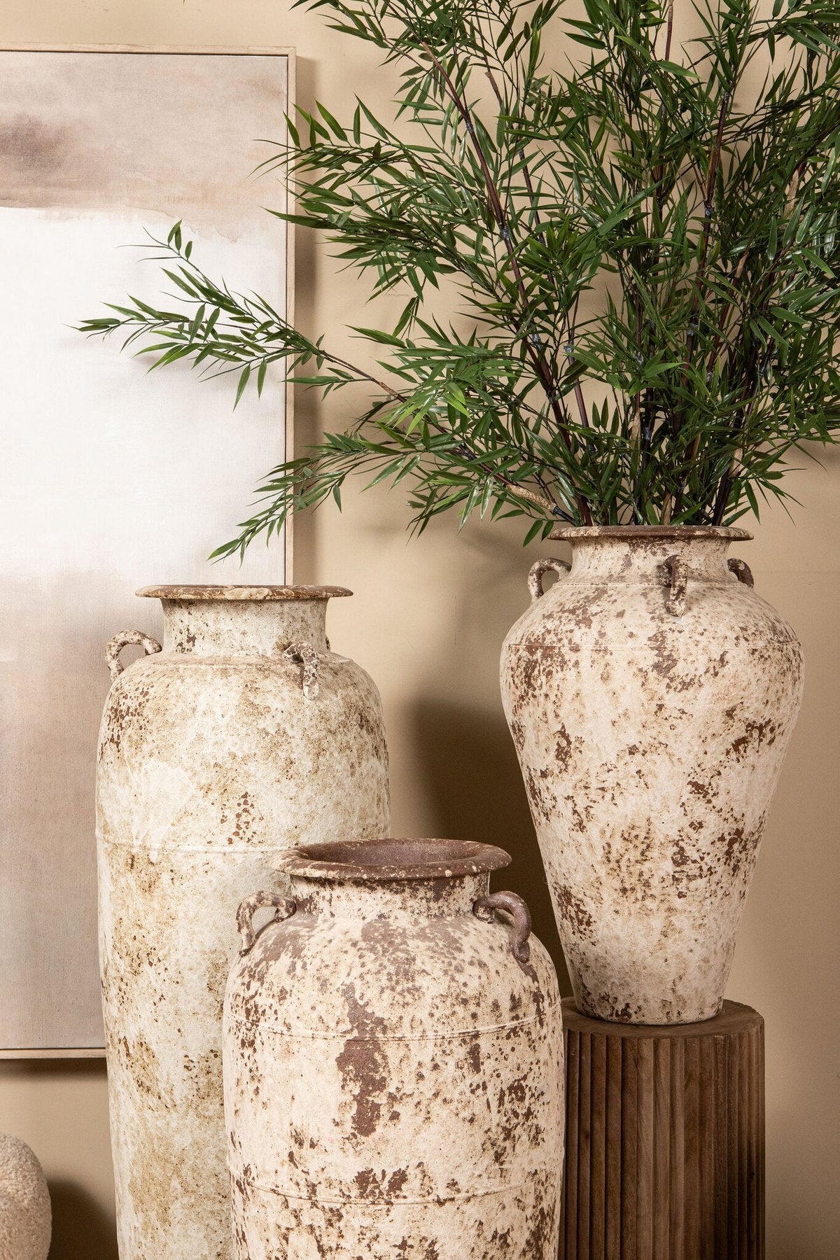 PTMD Robena Bodenvase Creme antik