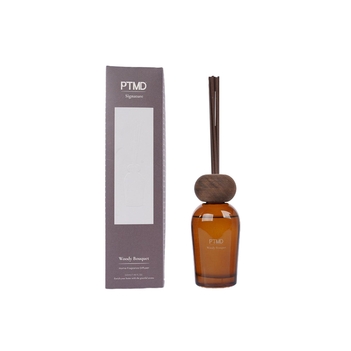Duftstäbchen PTMD Signature Woody Bouquet 220 ml mit Geschenkbox, Freisteller