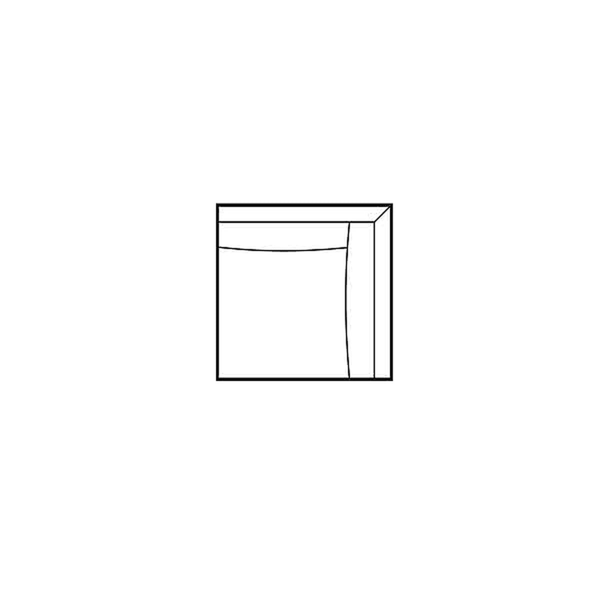 Maßzeichnung Eckmodul Trapani von PTMD, 101 × 101 × 76 cm
