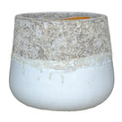 Pflanzkübel Lenz Weiß-Grau 61 cm | Keramik