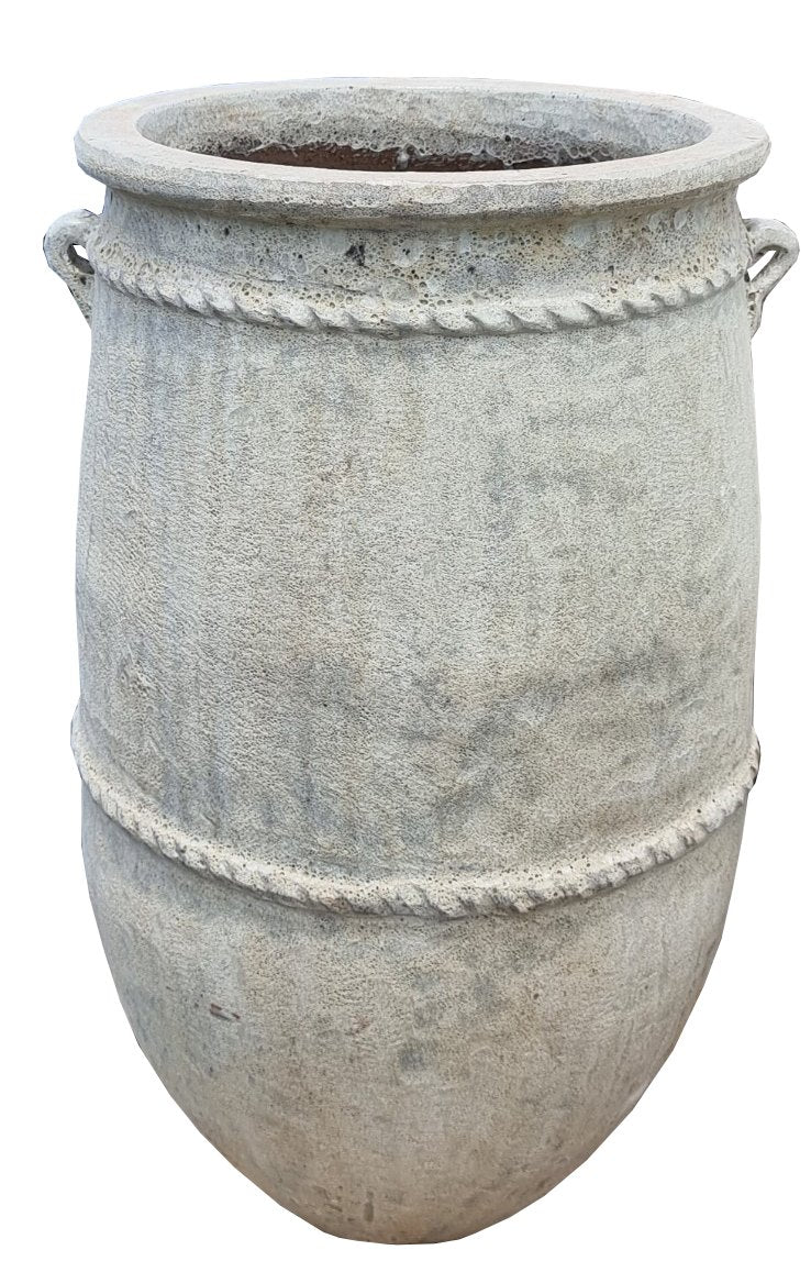 Pflanzkübel Tony Weiß antik 95 cm, Freisteller