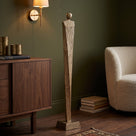 Skulptur Symon Braun-Gold 103 cm | Aluminium