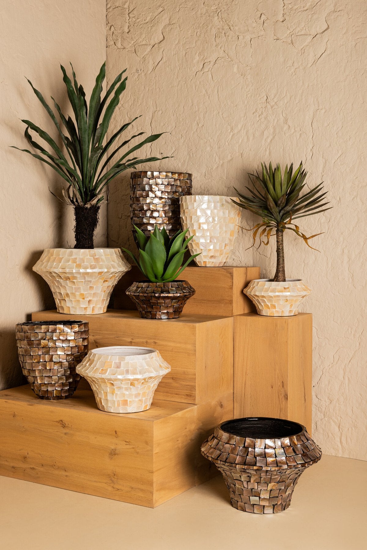 PTMD Daven Übertopf Creme