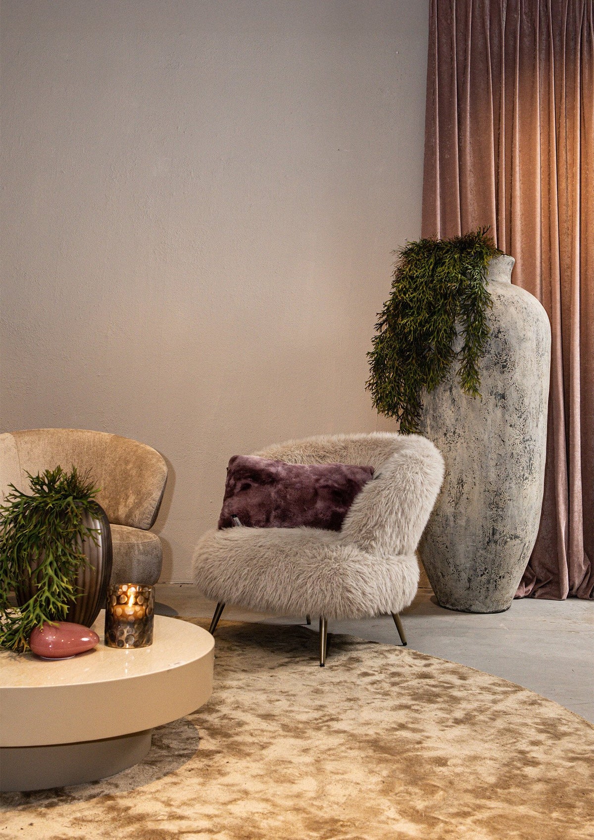 PTMD Gisel Übertopf Beige