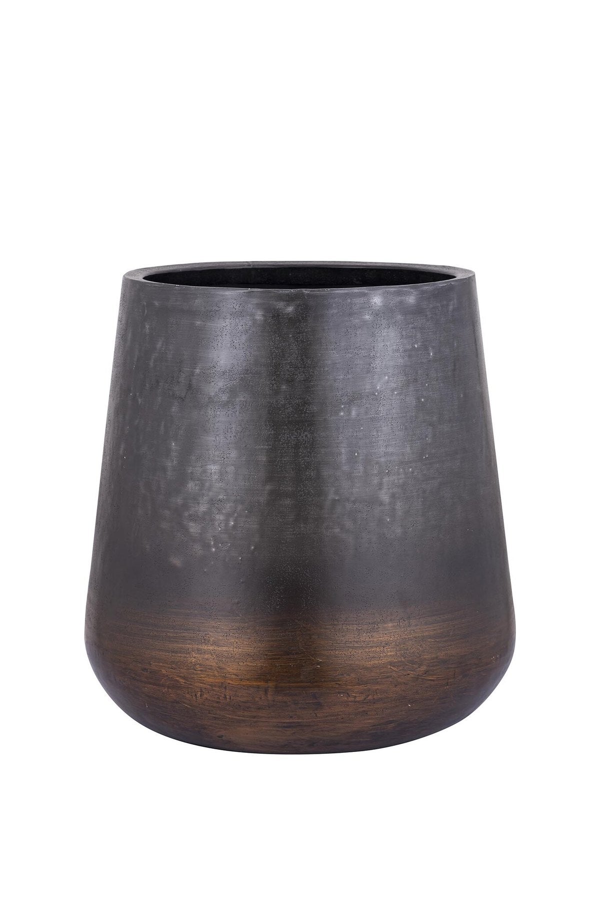 Übertopf Nouska Schwarz-Kupfer 59 cm, Freisteller
