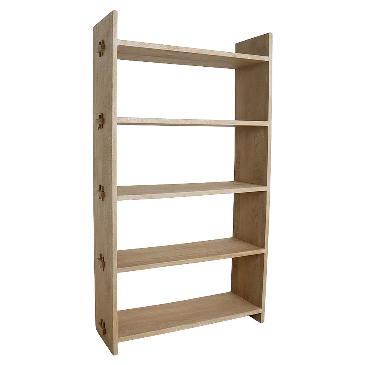Regal Driftwood offen aus hellem Mangoholz, 80 x 180 cm | Freisteller | STUFF Loft