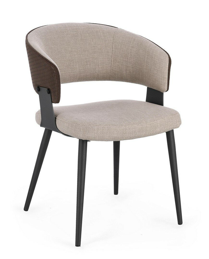 Stuhl Romy Paloma von Bizzotto, freigestellt in der Frontansicht, B 54 × T 59 × H 80 cm, im STUFF Shop