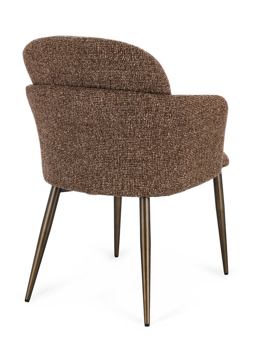 Stuhl Ercilla Toffee von Bizzotto von hinten gesehen, im STUFF Shop