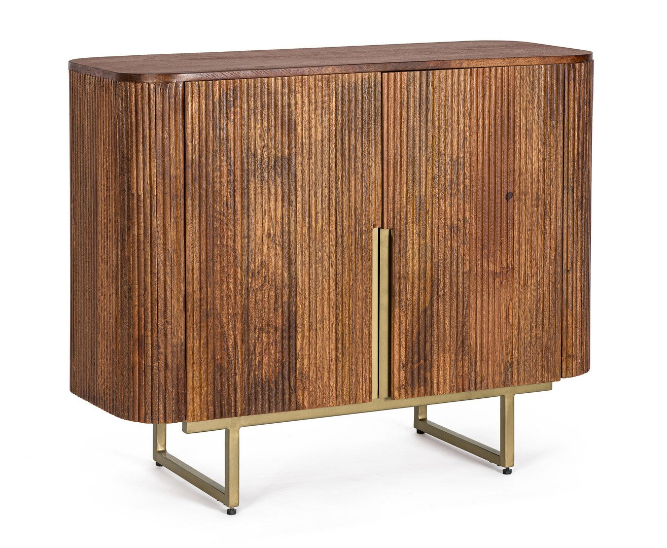 Sideboard Vilas von Bizzotto aus massivem Mangoholz mit 2 Türen, B 95 x T 40 x H 80 cm, im STUFF Shop