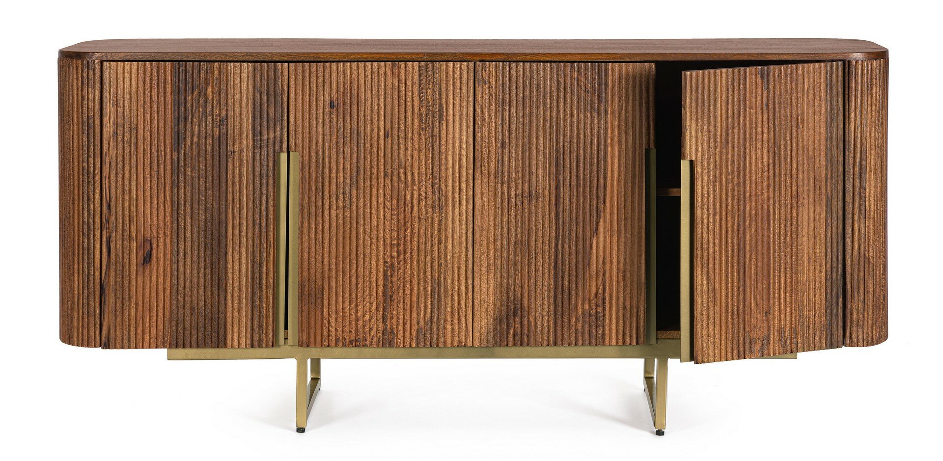 Sideboard Vilas, Detailaufnahme der Mangoholz-Maserung