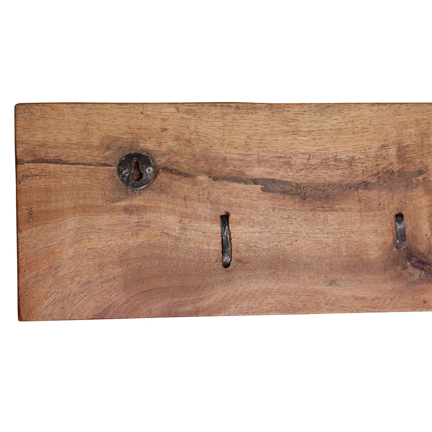 Wandgarderobe aus Altholz 5 Haken Handmade Vintage Industrie Look | STUFF Shop