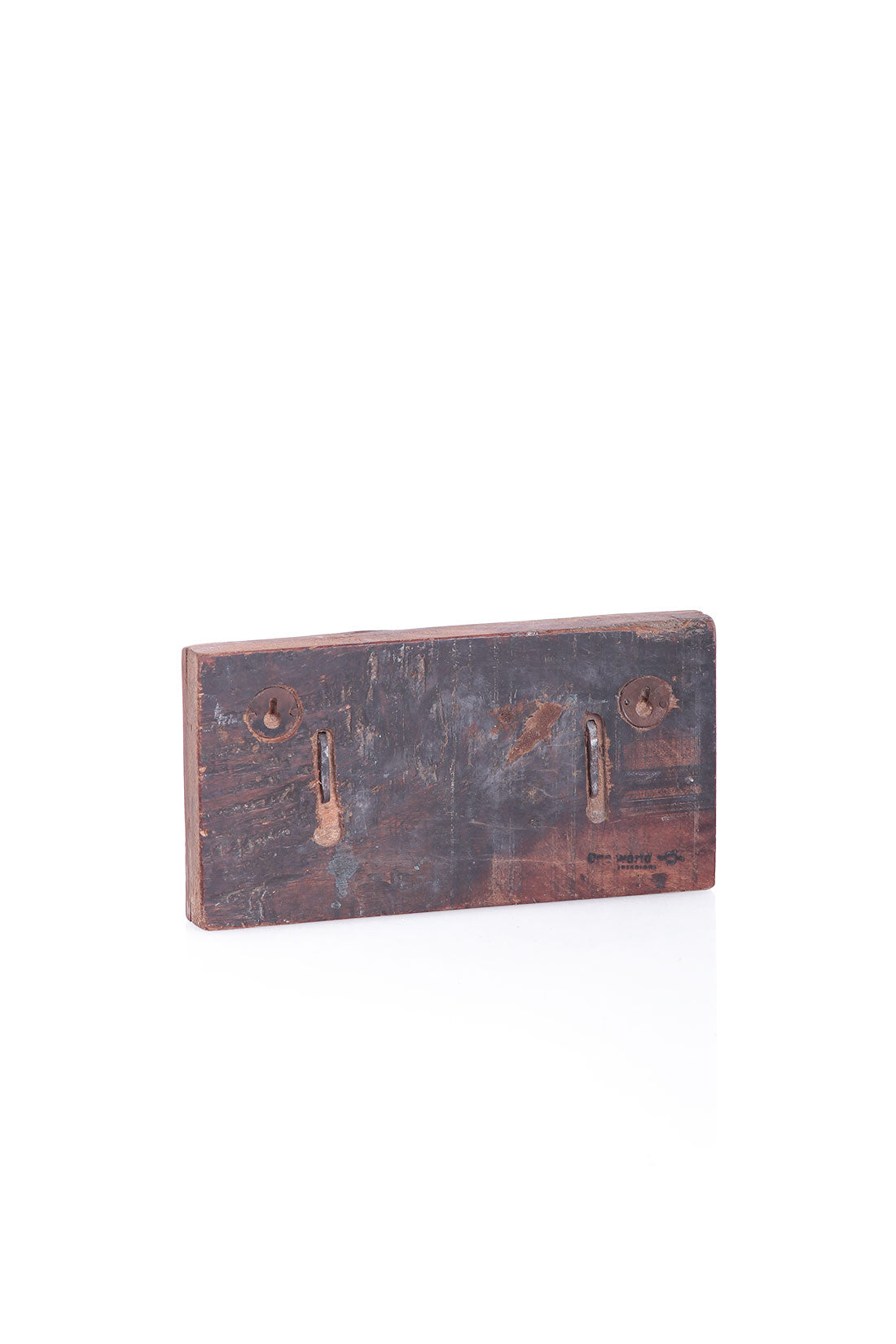 Vintage Wandgarderobe Altholz 2 Haken Handmade | STUFF Loft