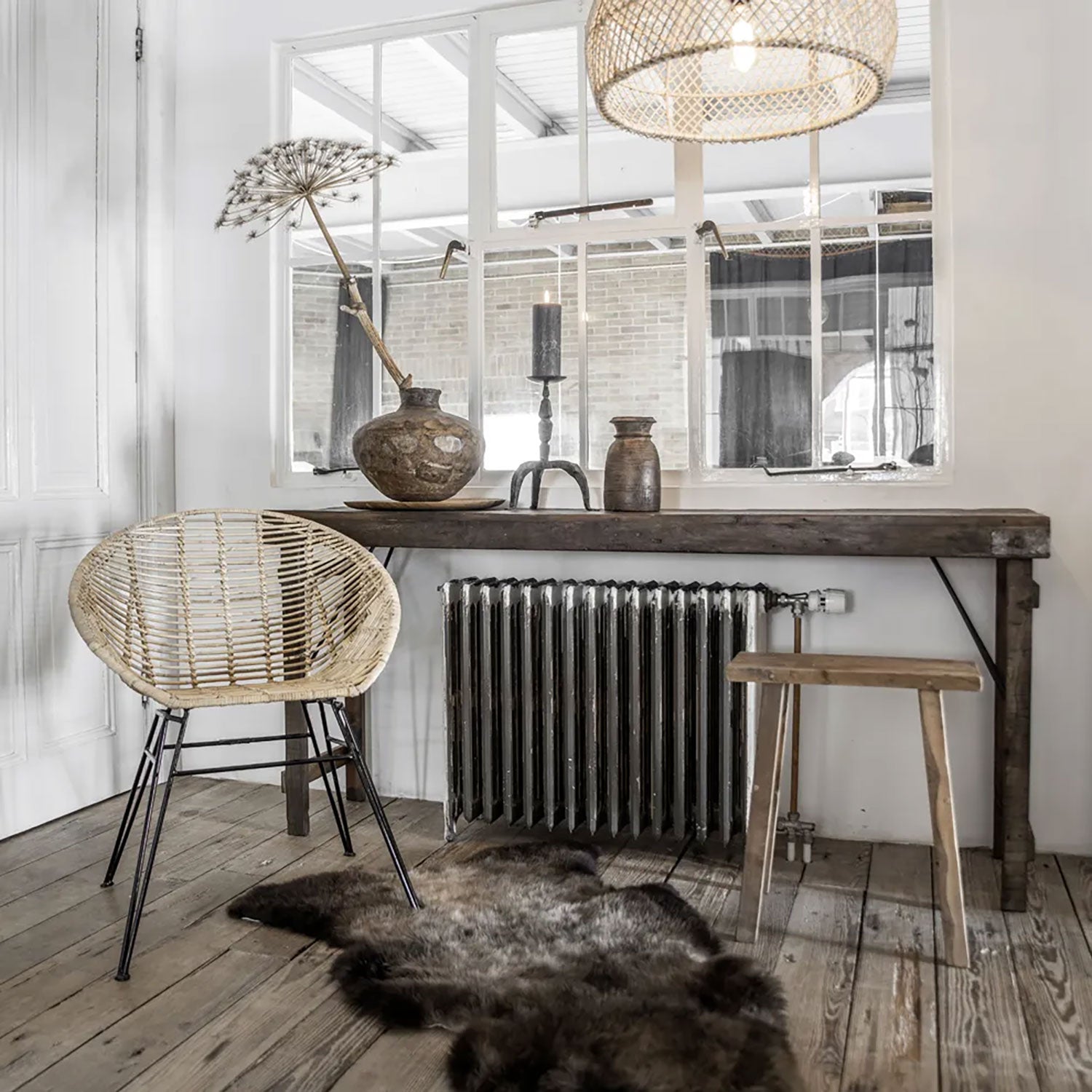 Konsolen-Tisch Vintage Living Shabby-Chic Braun | STUFF Loft