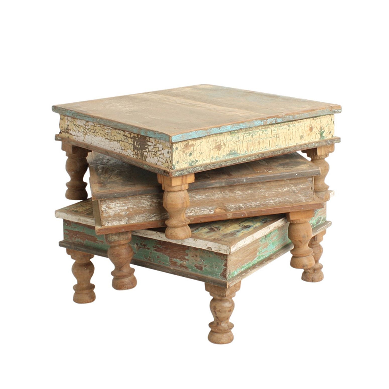STUFF Loft Beistelltisch Bajot Altholz Shabby-Vintage Color