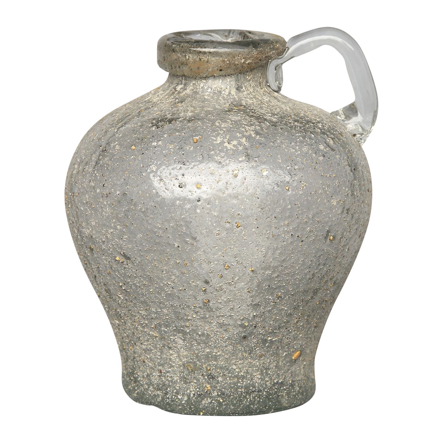 Glas Krug Salva grey metal look round medium